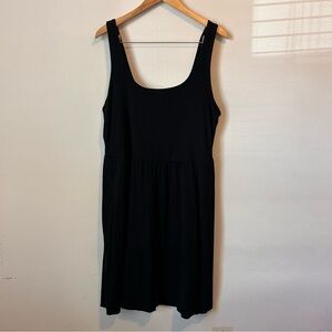 A New Day Women’s 2X Black Stretchy Sleeveless Pockets Round Neckline Dress